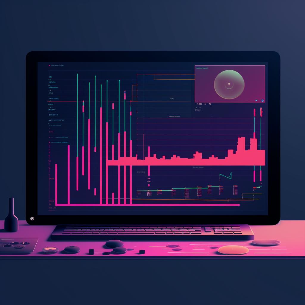 Screenshot of the process of creating a glitch animation in an SVG editor